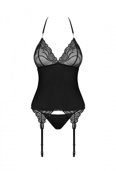 OB 828-COR-1 corset & thong S/M