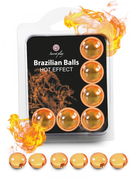 Schachtel mit 6 brasilianischen Kugeln "Hot Effect" 3576