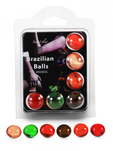 Set mit 6 brasilianischen Kugeln Aroma 3386