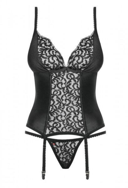 OB Laluna corset & thong black S/M