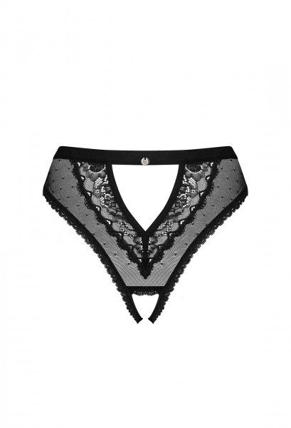 OB Mauress crotchless panties black S/M