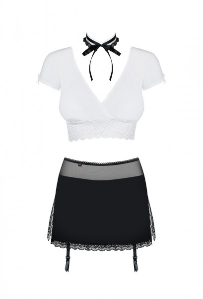OB Secretary suit 5pcs black-white L/XL