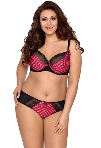 V-8461PS Plus Size bra pink-black 85F