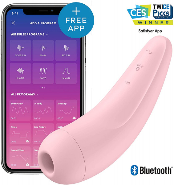 Angeschlossener Stimulator Satisfyer Curvy 2+ - Pink