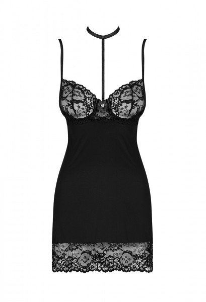 OB Raquelia chemise & thong black L/XL