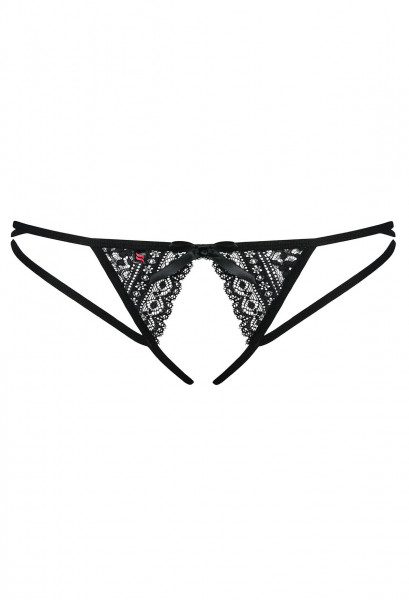 OB Picantina crotchless thong black L/XL