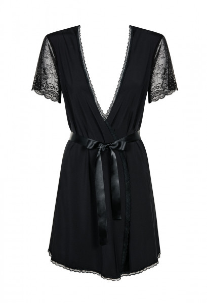 OB Miamor robe & thong black S/M