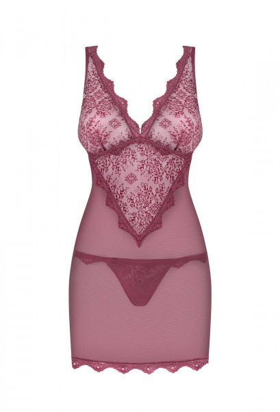 OB Emperita chemise & thong berry L/XL