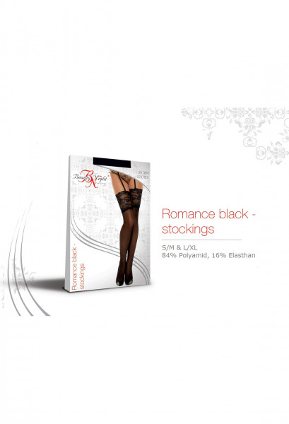 BN Romance stockings black 20DEN L/XL