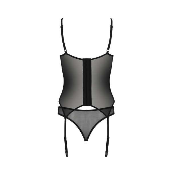 PE ECO Selaginella corset & thong black S/M