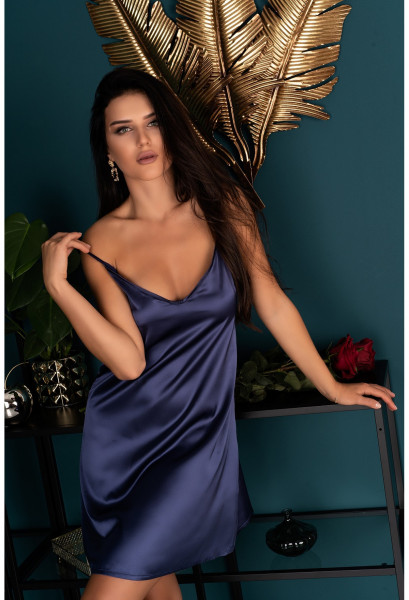 LC Mirdama chemise & thong navy blue XXL