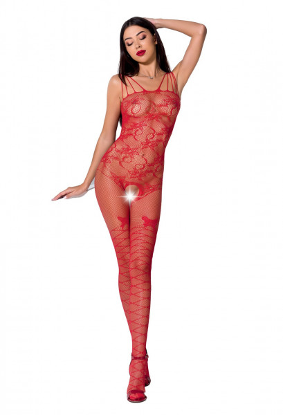 PE Bodystocking BS076 red S/L