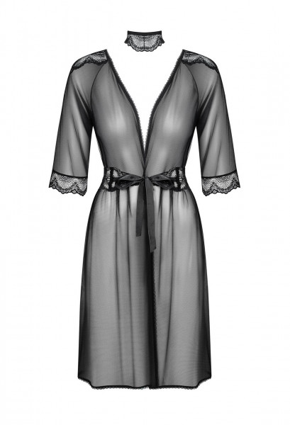 OB Lucita peignoir black S/M