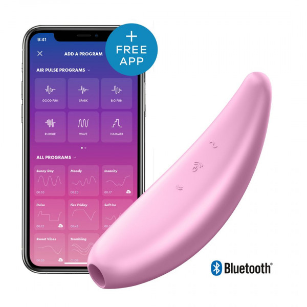 Angeschlossener Stimulator Satisfyer Curvy 3+ - Pink