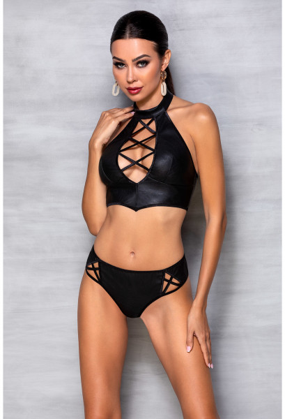 PE Nancy bikini 2pcs set black XXL/XXXL