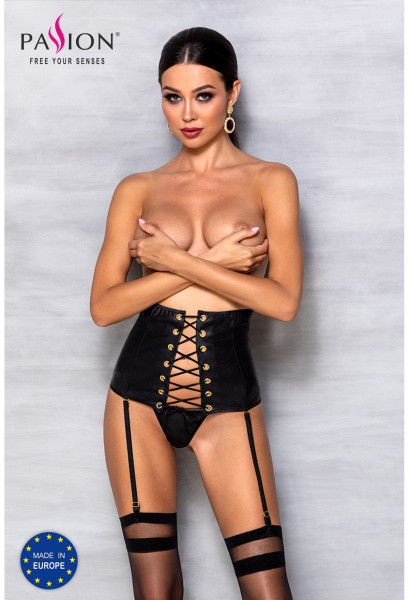 PE Celine corset & thong black L/XL