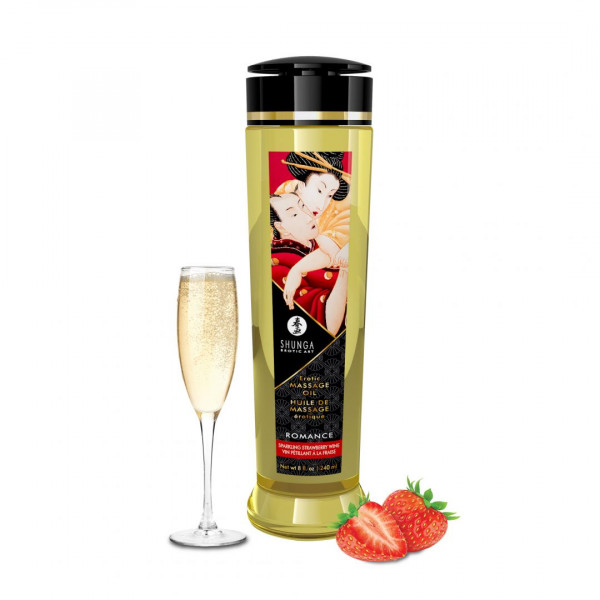 Erotik-Massageöl - Romance - Sparkling Strawberry Wine