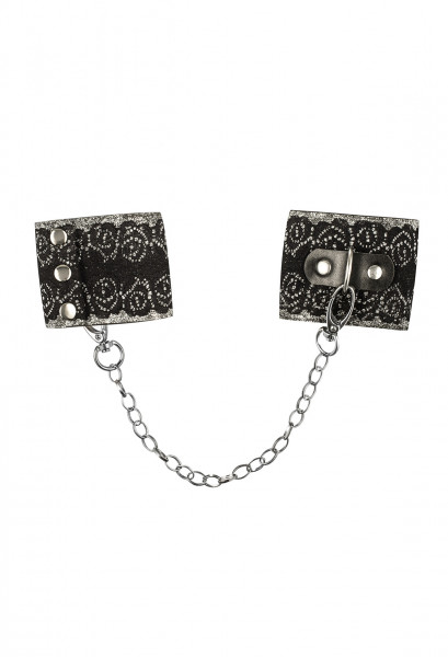 OB A747 cuffs silver-black O/S