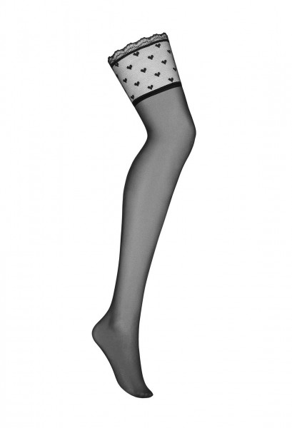 OB Heartia stockings black L/XL