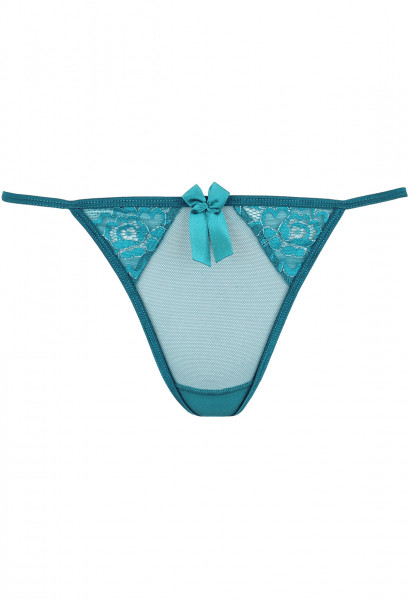 V-9709 babydoll & string green XL