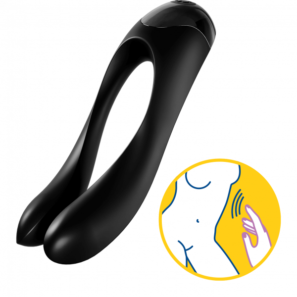 Stimulator Satisfyer Candy Cane - Schwarz