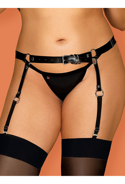 OB A756 harness garter belt black Size Plus XL/XXL