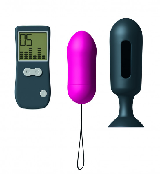 Vibrierendes Ei und Plug Genius Secret Vibe Dorcel - Pink und Schwarz