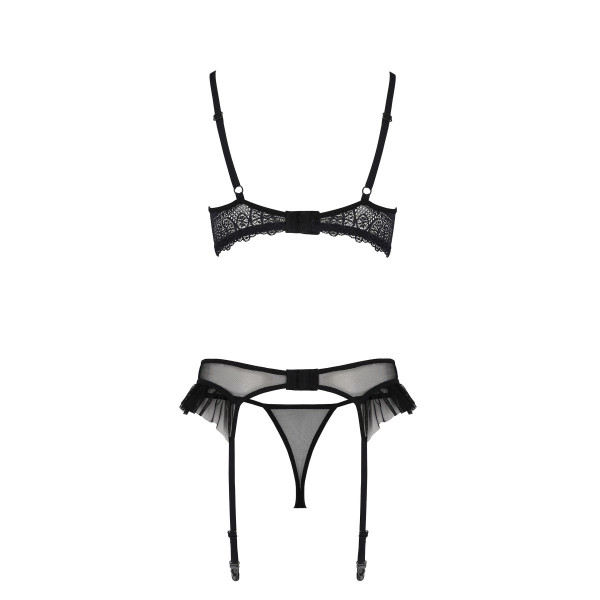 PE ECO Kerria 3pcs set with open bra black L/XL